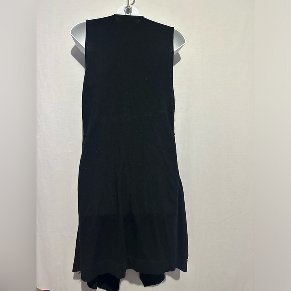New Directions Black Drape Vest Size Small - Picture 3 of 5